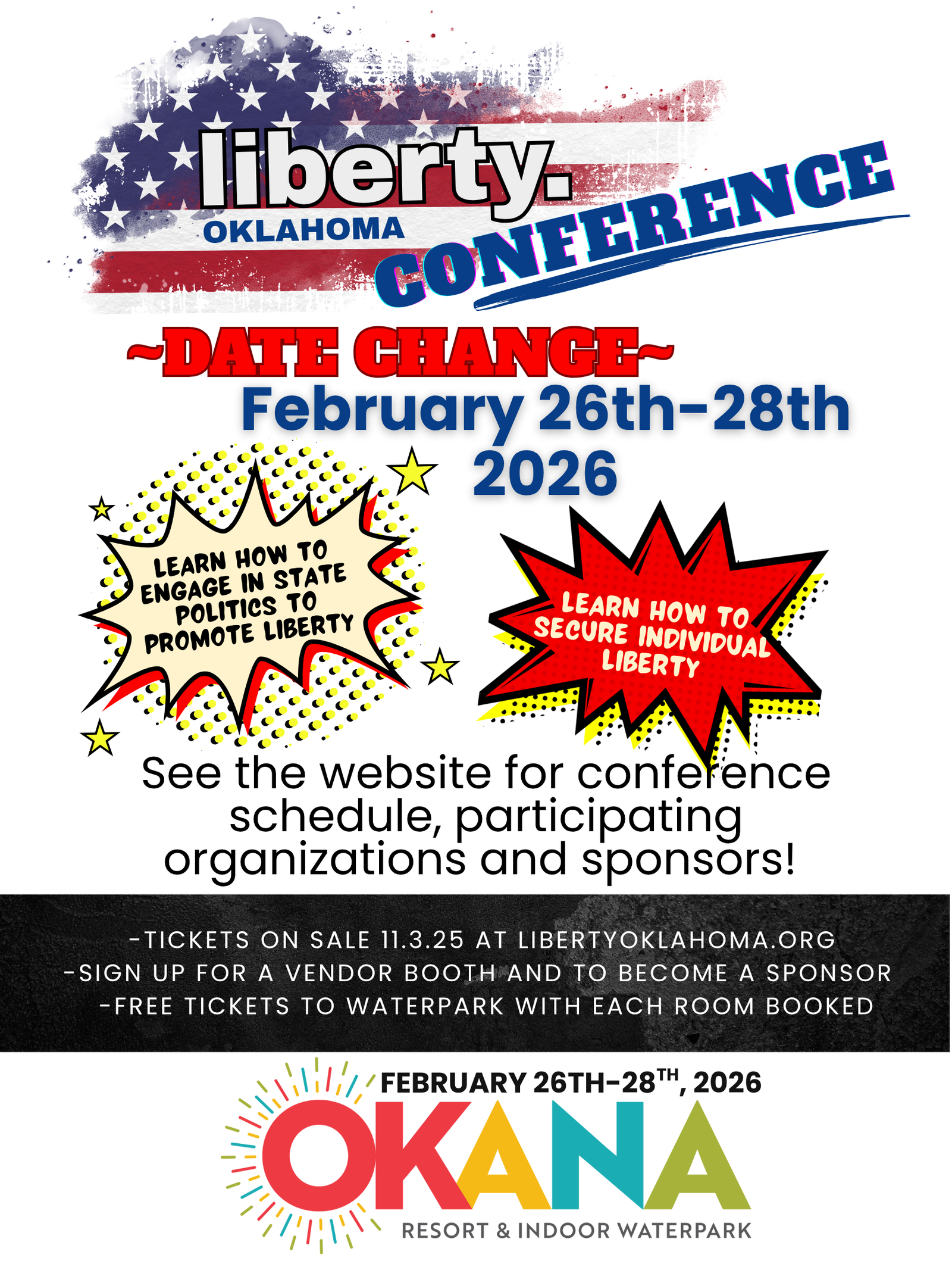 Liberty Oklahoma Conference date change